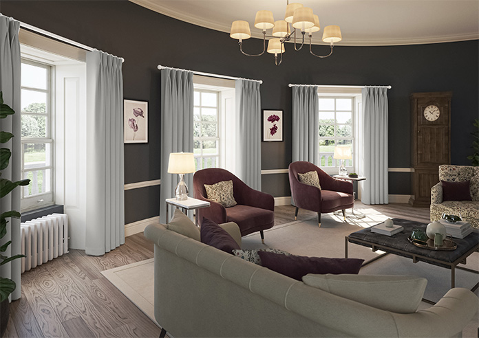 Menton, Stone Grey - Made to Measure Curtains - Image 8